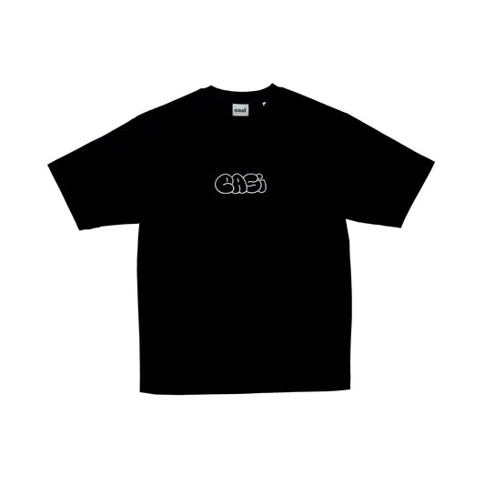 BLACK THROWIE TEE